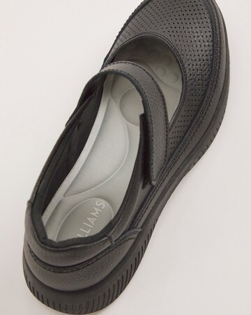 Rochelle Leather Bar Trainers - Wide Fit (E)