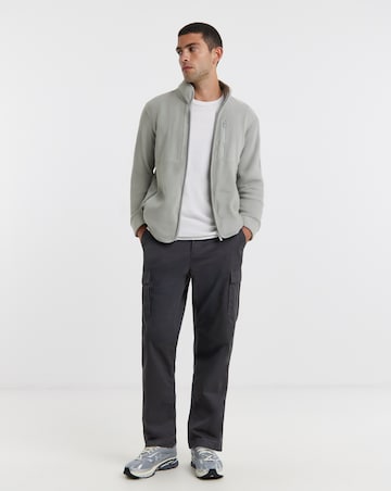 Microfleece Full Zip Jacket-Grey