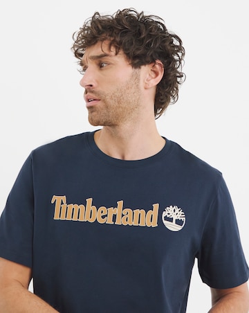 Timberland Kennebec River Linear Logo T-Shirt - Dark Sapphire