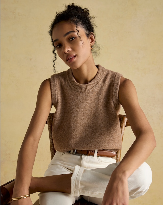 Joules Holly Knitted Crew Vest