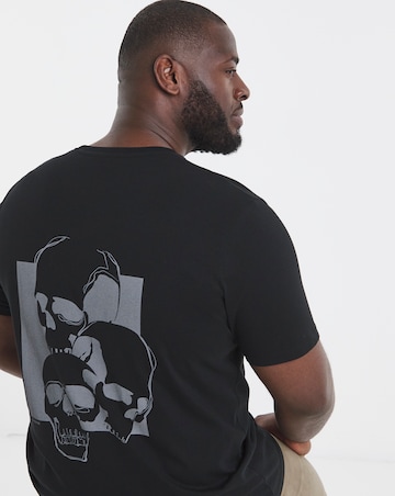 Jack & Jones Skully Back Graphic T-Shirt - Black