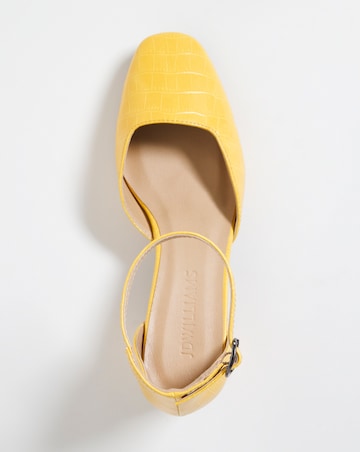 Two Part Block Heel Shoe - Extra Wide Fit (EEE)