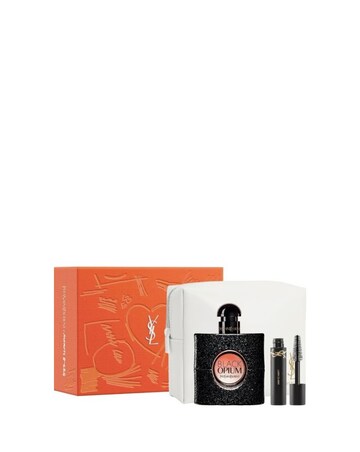 YSL Black Opium EDP Spray 50ml + Mini Mascara Lash Clash + Make Up Bag