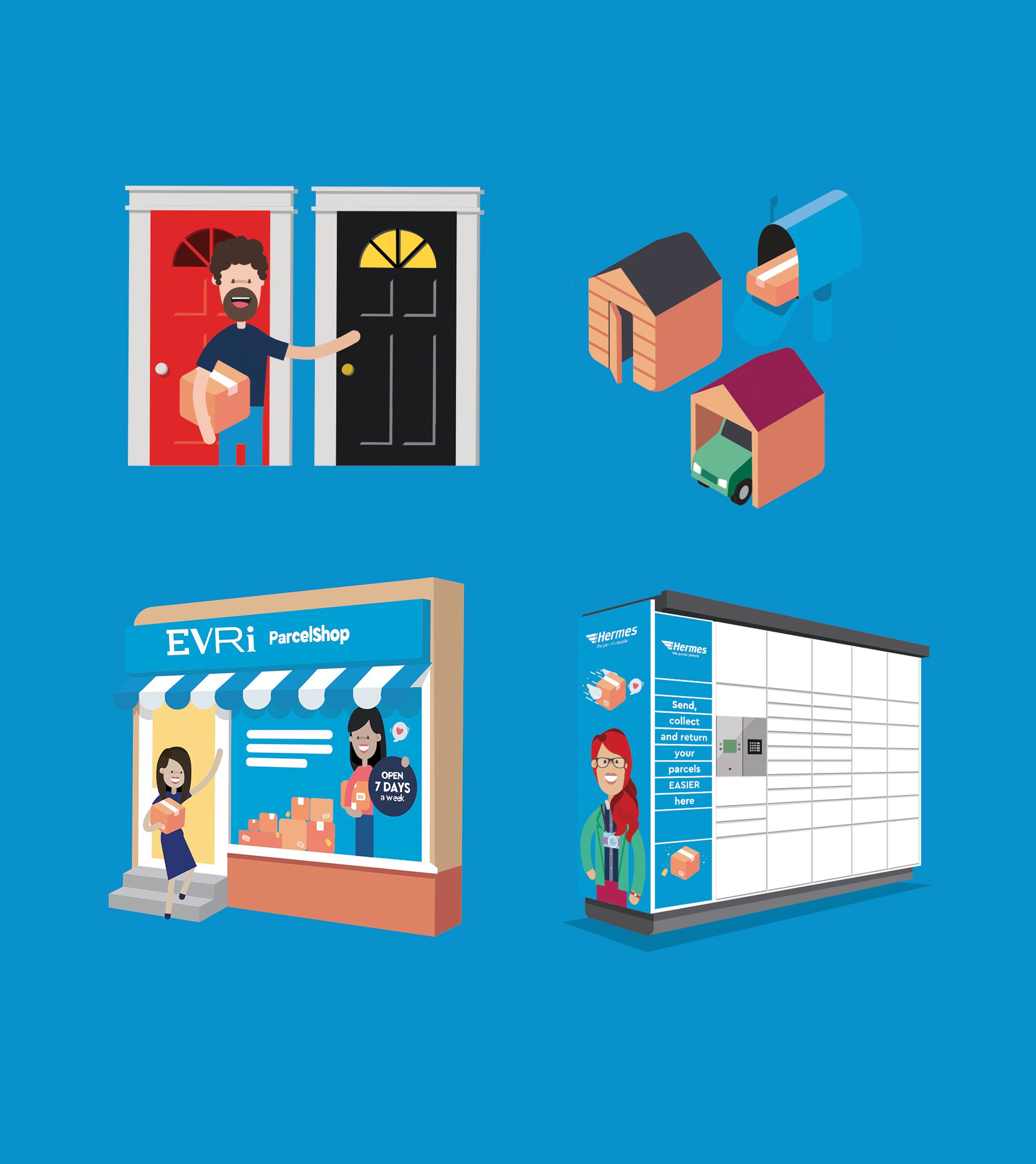 Illustration of the Evri divert service