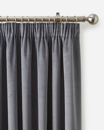 Velvet Light Filtering Pencil Pleat Curtains