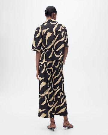 Mango Printed Straight-Fit Trousers