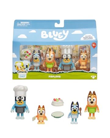 Bluey Lets Play Chef 4 Figure Pack - Pavolva