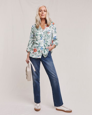 Julipa Button Down Printed Blouse