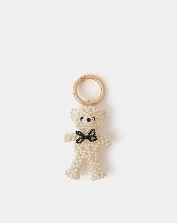 Accessorize Beaded Bear Bag Charm