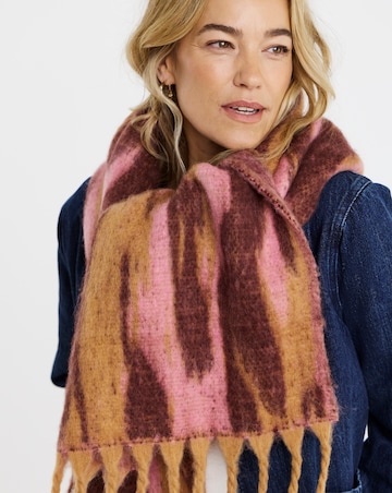 Multi Brushed Patterned Scarf