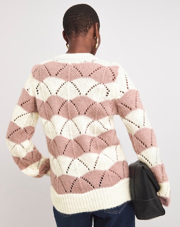 Pointelle Crew Neck Jumper
