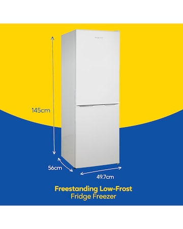 Russell Hobbs RH145FF501E1W 50cm Fridge Freezer White - 144cm Height
