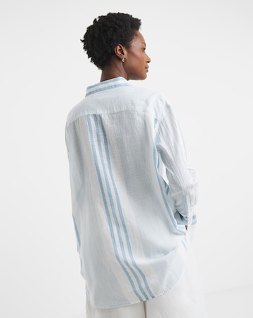 Blue Stripe Cotton Shirt