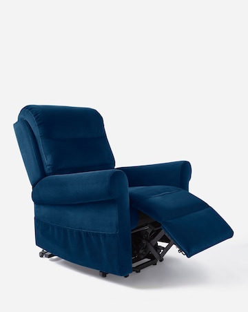 Brockton Velvet Electric Recliner Armchair