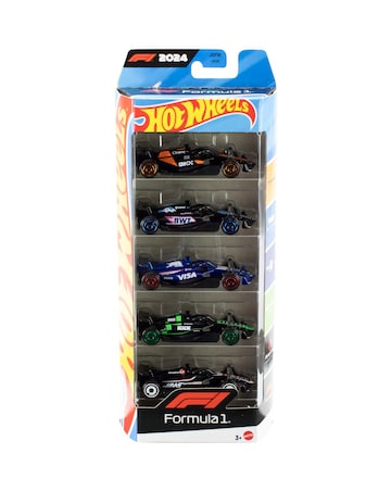 Hot Wheels Diecast Cars Formula 1 Race Team 5 Pack 1:64 Scale