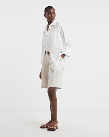 Pure Cotton Broderie Shirt