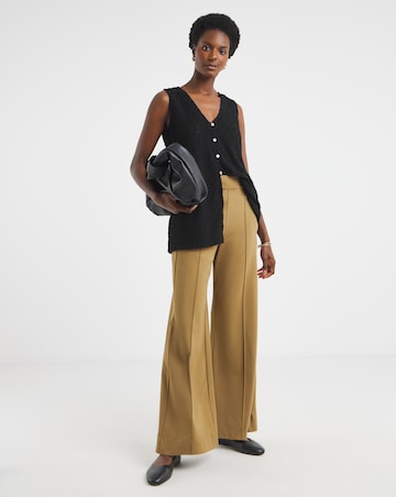 Boucle Button Through Longline Top