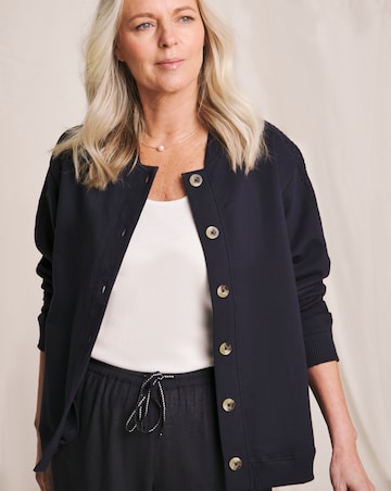 Julipa Lace Trim Pure Cotton Bomber Jacket