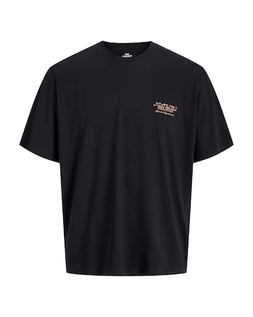Jack & Jones Botaniq Back Graphic T-Shirt - Black