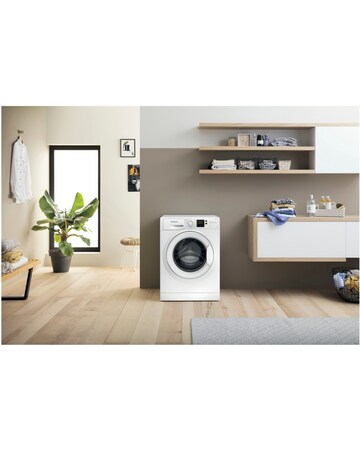 Hotpoint Anti-Stain NSWM 846 W UK 8kg,1400rpm Washing Machine - White