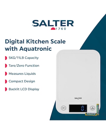 Salter Toronto 5kg Electronic Scale - White
