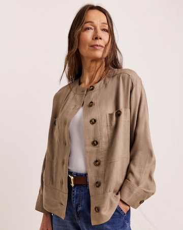 Julipa Linen Mix Detail Jacket