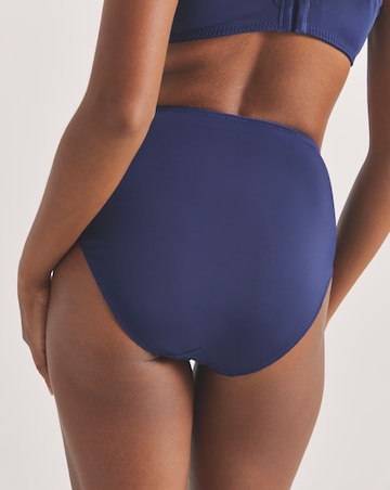 Pretty Secrets (2 Pack) New Ella Full Knickers Navy/White