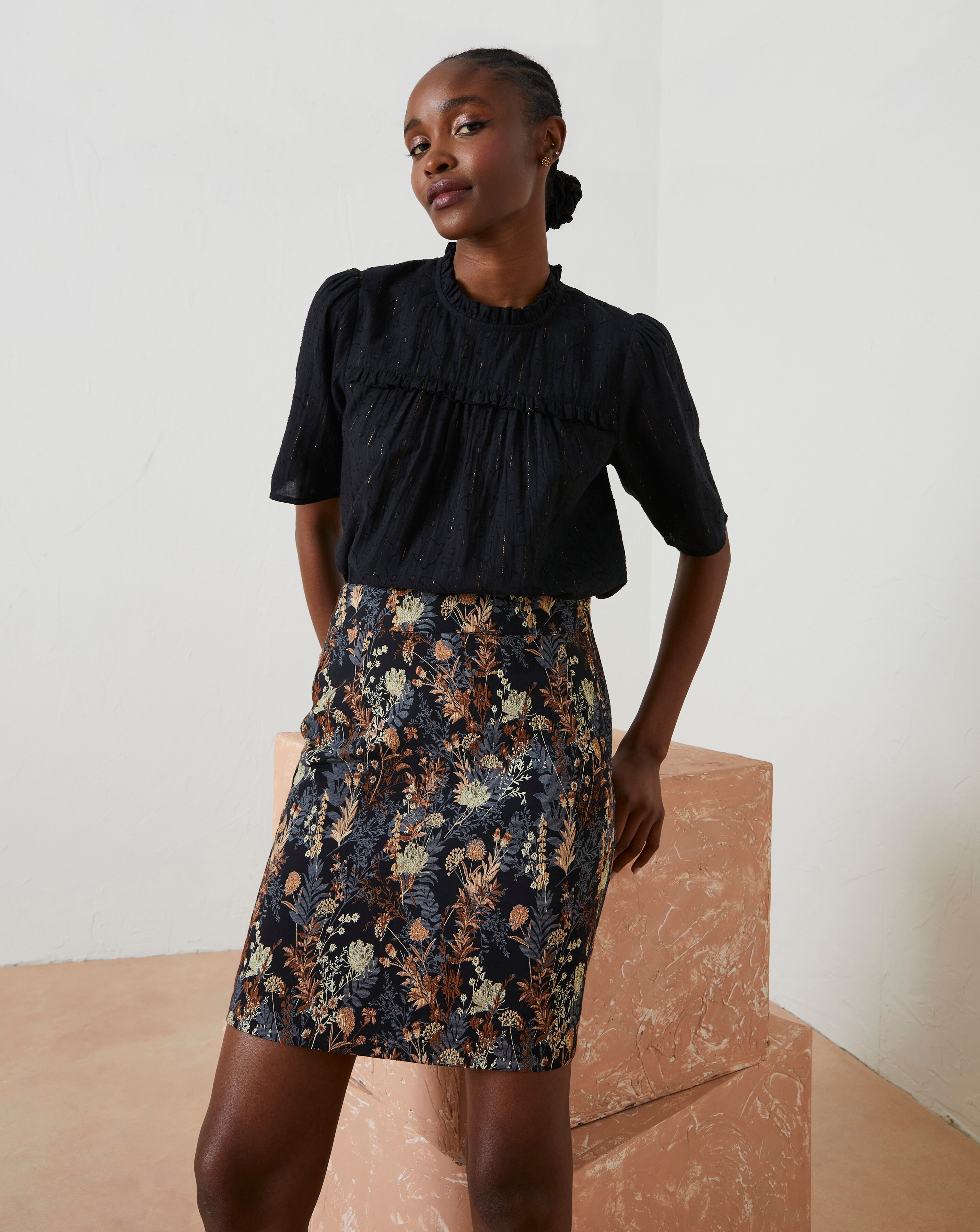 FatFace Cally Jacquard Skirt | JD Williams