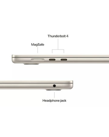 Apple MacBook Air (M4, 2025) 15in 10-Core CPU 10-Core GPU 16GB 256GB - Starlight