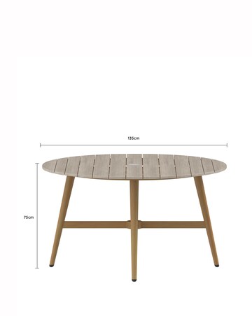 Charles Bentley Rope Weave 6 Seater Dining Set