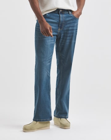 Union Loose Fit Stretch Jeans Mid Wash