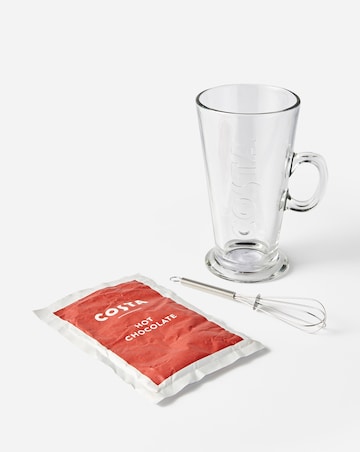 Costa Hot Chocolate Glass Gift Set