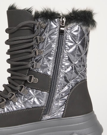 Alaska Lace Up Snow Boots - Extra Wide Fit (EEE)
