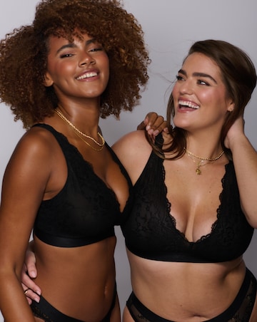 Lemonade Dolls Signature Lace Fuller Cup Bralette Black