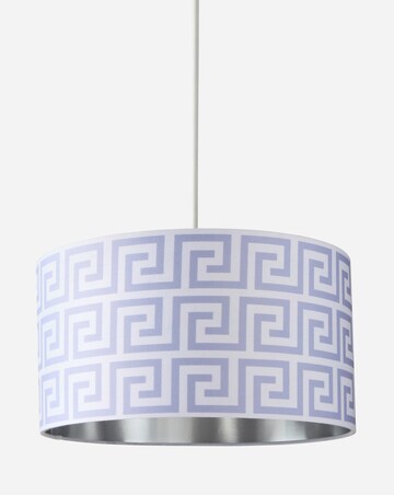 Joanna Hope Greek Key 35cm Shade with Silver Lining
