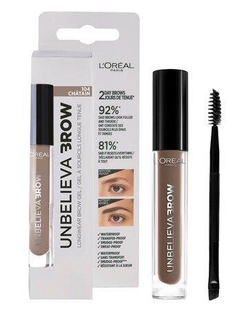 L'Oreal Paris Unbelieva'brow Long-Lasting Brow Gel 104 Brown