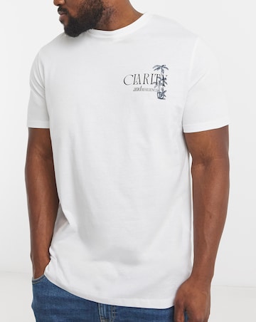 Jack & Jones Bradley Back Graphic T-Shirt - White