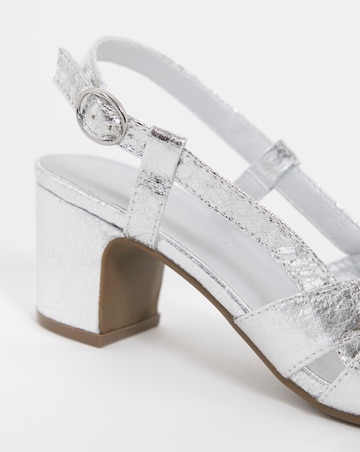 Solana Peep Toe Shoes With Slingback - Extra Wide Fit (EEE)