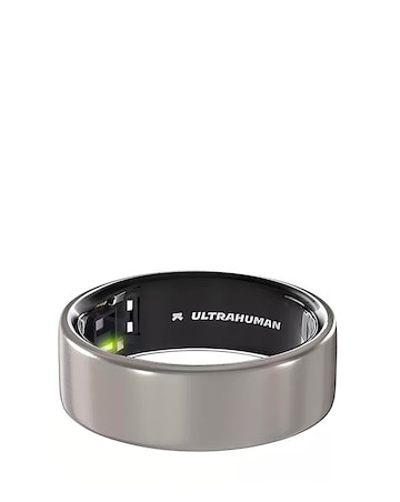 Ultrahuman Ring AIR Bluetooth Smart Ring - Raw Titanium - Size 6