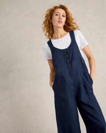 White Stuff Viola Linen Dungaree