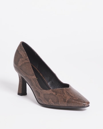 Heeled Court Shoe - Extra Wide Fit (EEE)