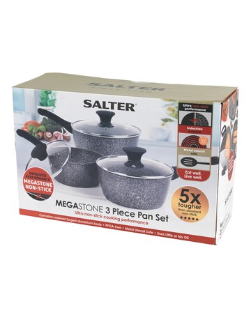 Salter Megastone 3 Piece Pan Set