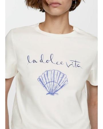 Mango Cotton Printed T-shirt