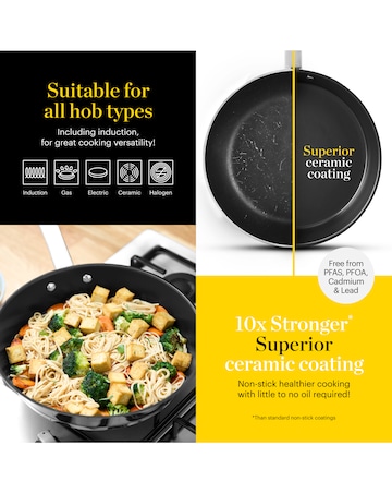 Tower x Good Food Stainless Steel 2 Piece Frying Pan Set