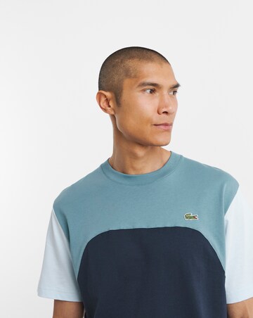Lacoste Short Sleeve Colourblock T-Shirt - Blue