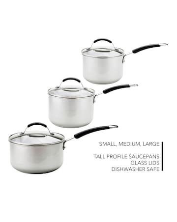 Meyer Induction 5 Piece Stainless Steel Pan Set