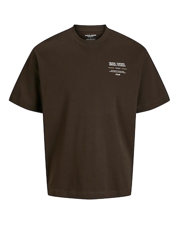 Jack & Jones Urban Edge Back Graphic T-Shirt - Brown