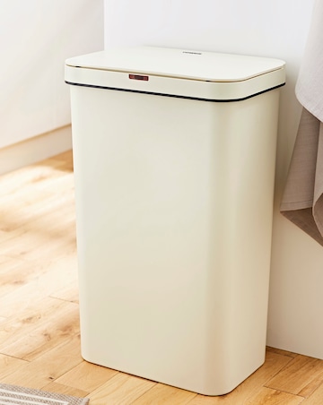 Tower 50L Rectangular Sensor Bin Cream