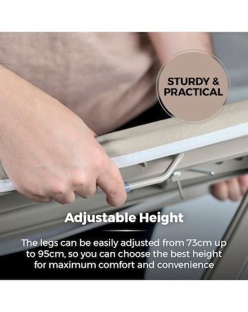 Tower Latte Ceraglide Plus- Large Ironing Board