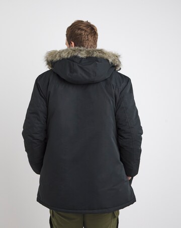 Jack & Jones Construct Faux Fur Parka